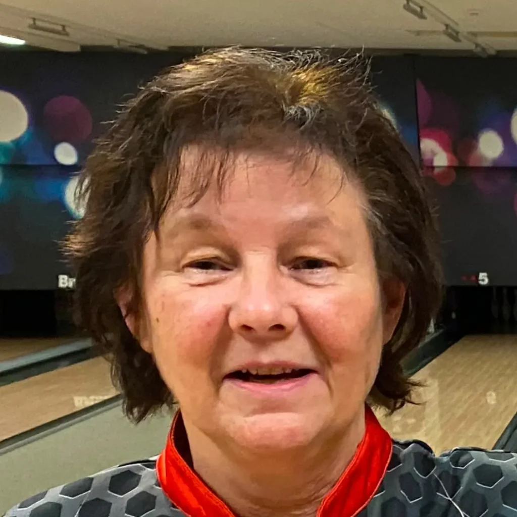 Porträt vom Bowlingspielerin und Vorstandsmitglied Margrit Scheibe
